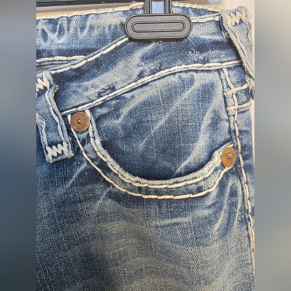 Vintage Y2K True Religion Joey Super T Low Rise Women's Boot Cut Blue Jeans - Picture 4 of 16